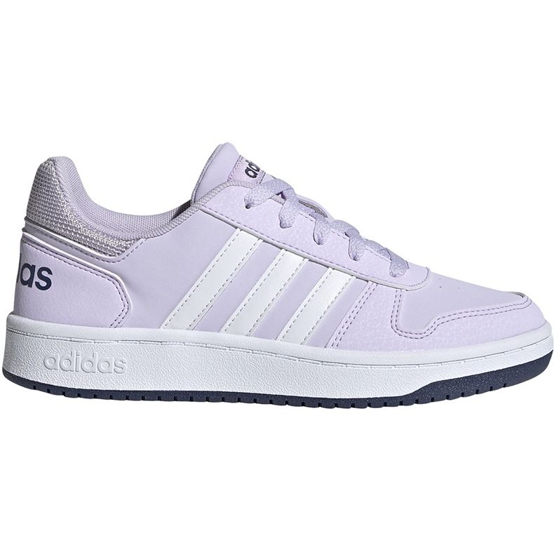 Scarpe da bambino Adidas Hoops 2.0 K viola chiaro EG9075