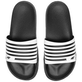 Pantofole da donna nere 4F H4L20 KLD001 21S bianca nero