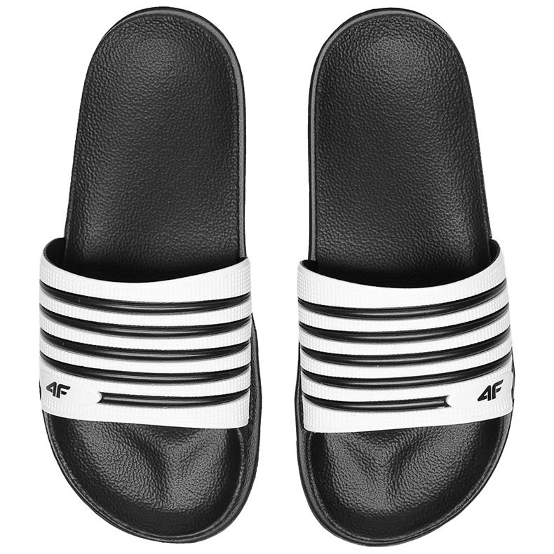 Pantofole da donna nere 4F H4L20 KLD001 21S bianca nero