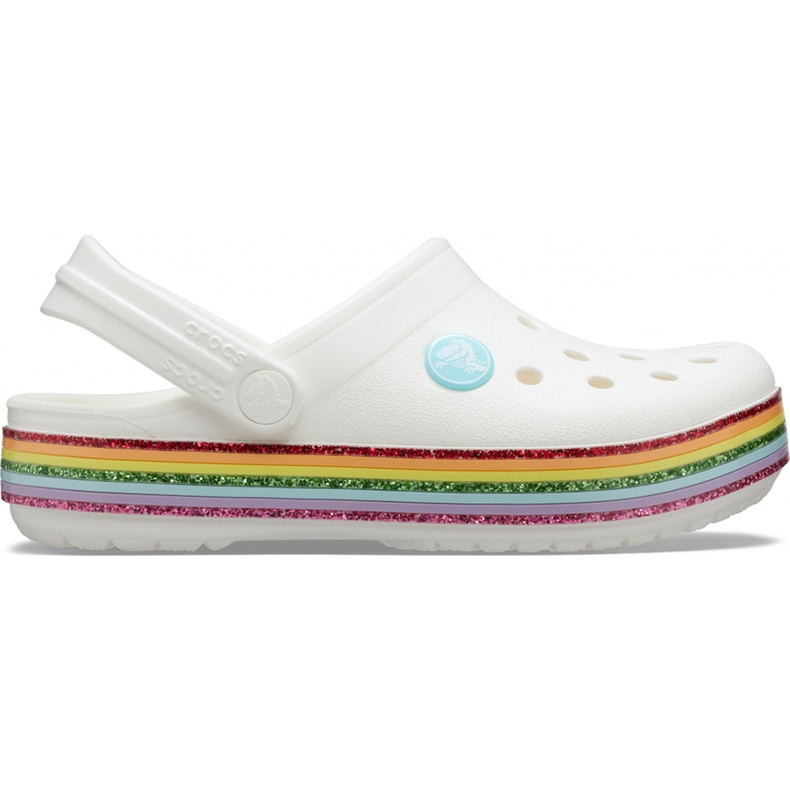 Crocs per bambini Crocband Rainbow Glitter Clg K bianco 206151 100 bianca