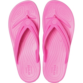 Pantofole da donna Crocs Crocband Flip W rosa 206100 6QQ