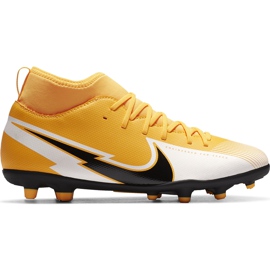 Nike Mercurial Superfly 7 Club FG / MG Junior AT8150 801 scarpe da calcio arancia giallo