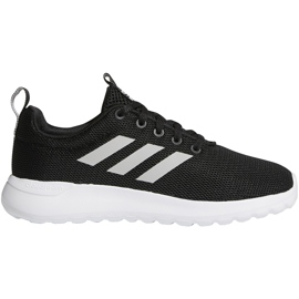 Adidas Lite Racer Cln K scarpe da bambino nere e bianche BB7051 nero