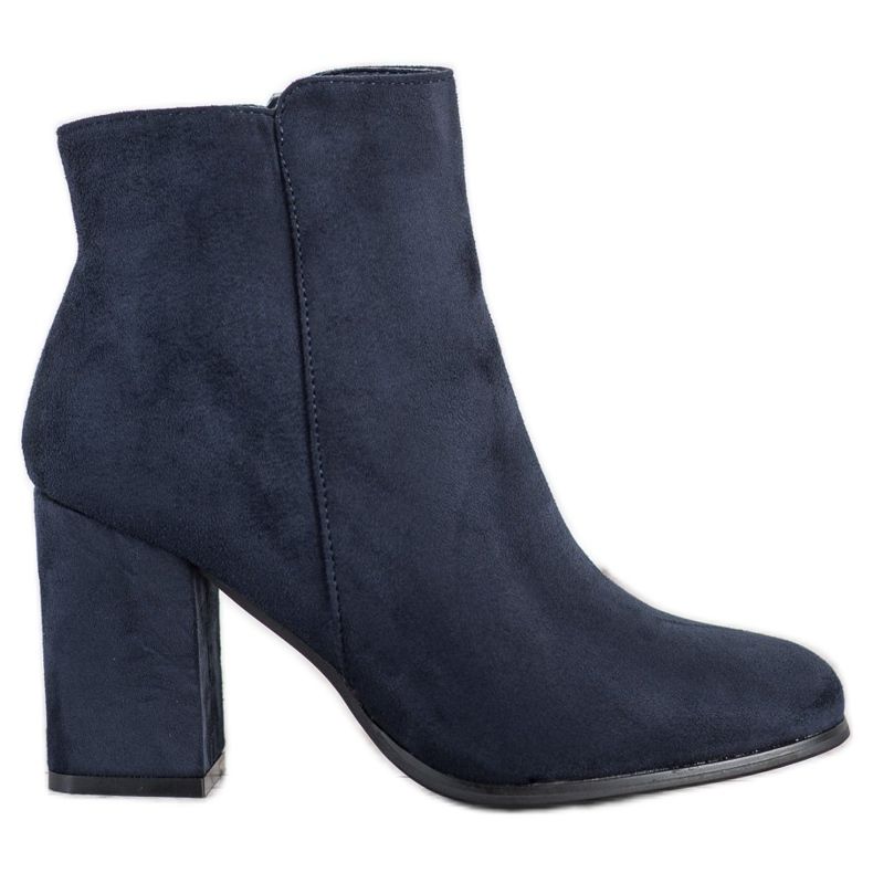 SHELOVET Stivali blu navy su un pilastro
