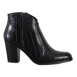 Filippo Stivali moda Stampa serpente nero