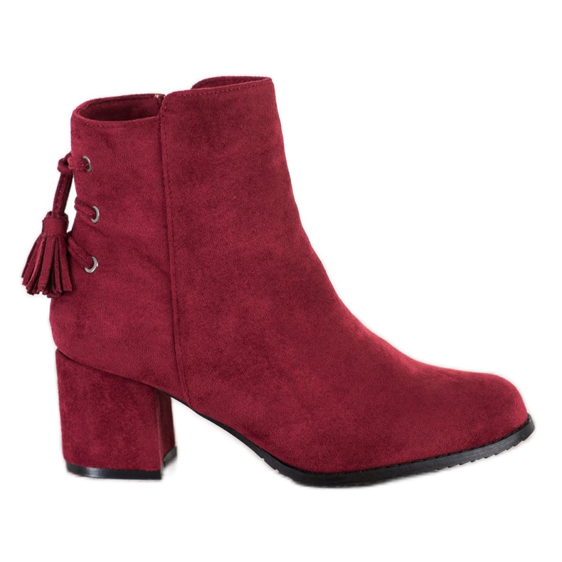 SHELOVET Stivali Con Frange rosso