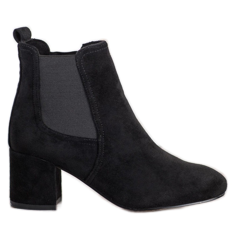 Small Swan Stivaletti slip-on con tacco alto nero