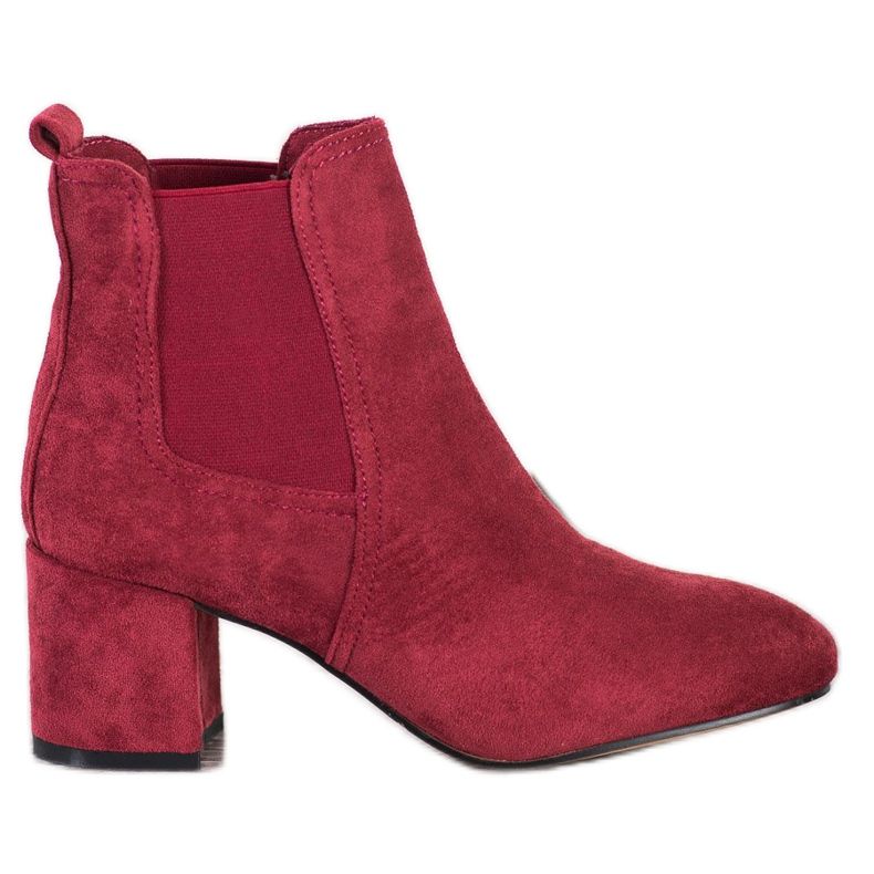 Small Swan Stivaletti slip-on con tacco alto rosso