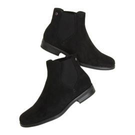 Stivaletti Chelsea neri da donna 8B957 Black nero