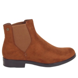Camel 8B957 Stivaletti Chelsea da donna color cammello marrone