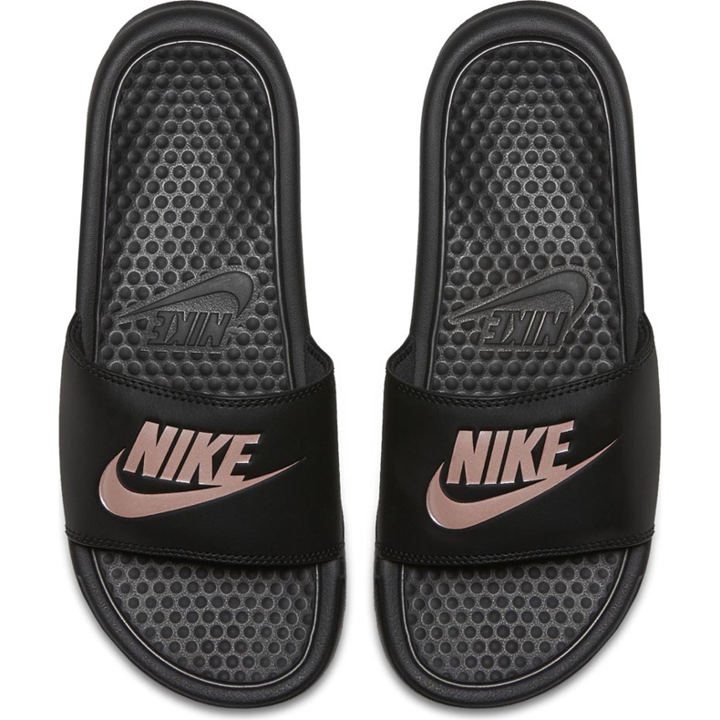 Nike Benassi Just Do It 343881 007 Ciabatte da donna nero rosa