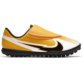 Scarpe da calcio Nike Mercurial Vapor 13 Club Tf PS (V) Junior AT8178 801 arancione, giallo giallo