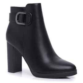 SEA Stivali da donna con tacco alto Black Mastor nero