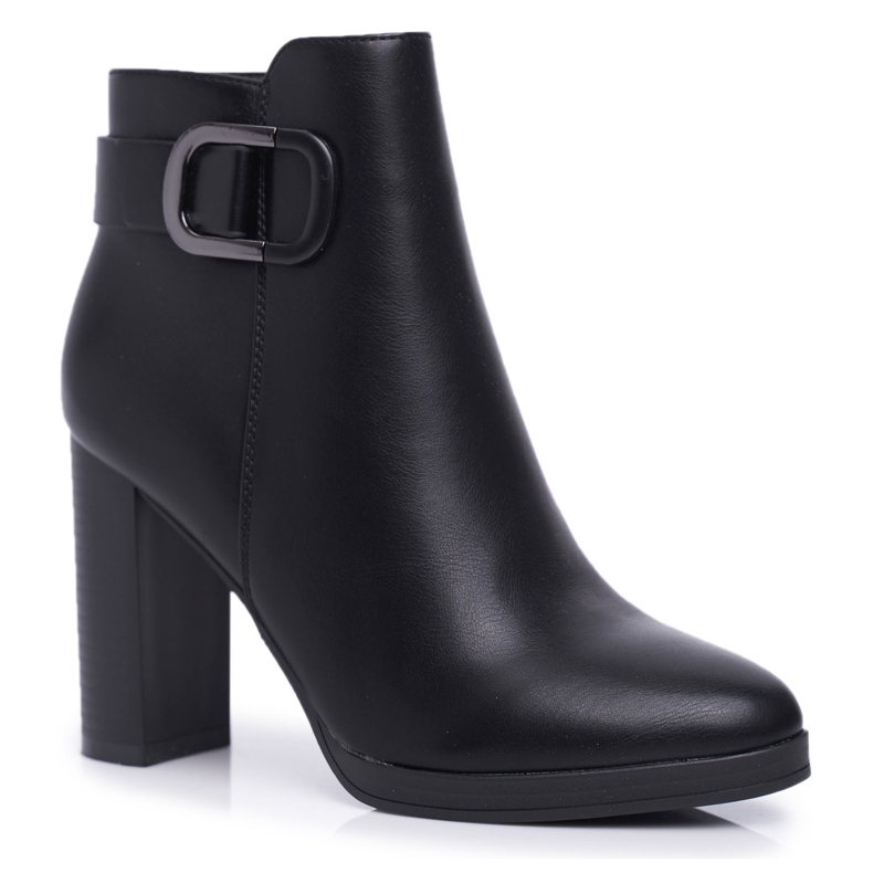 SEA Stivali da donna con tacco alto Black Mastor nero