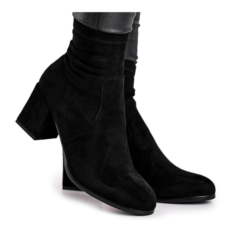 Stivali da donna Merducio in camoscio nero