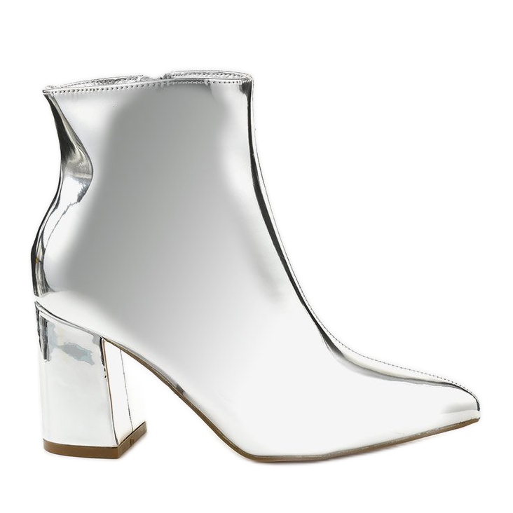 Stivaletti argento sul post SY50P Cerniera argento d'argento