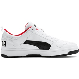 Puma Rebound LayUp Lo Sl scarpe uomo bianco-nero 369866 01 rosso
