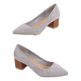 Décolleté con tacco in legno grigio CL75P Grey Ii Genere