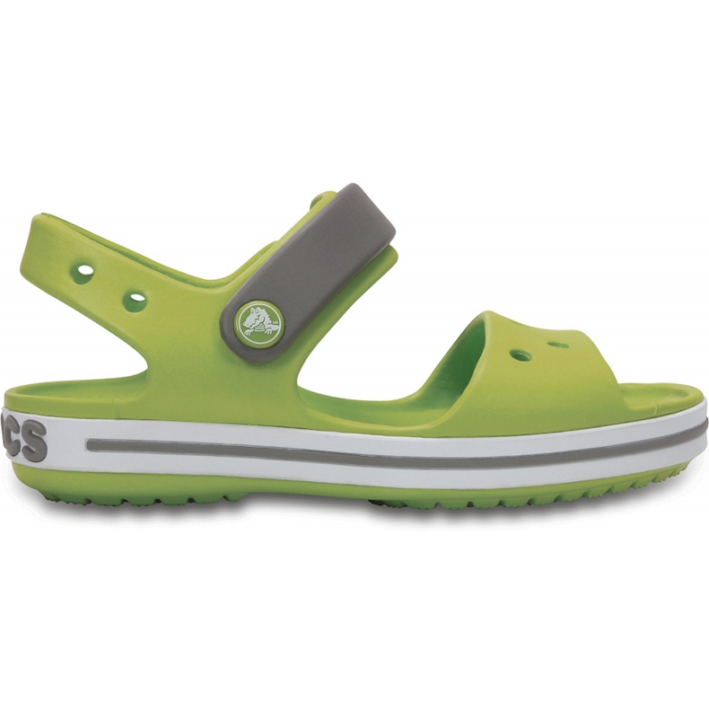 Sandali Crocs per bambini Crocband Sandal Kids verde e grigio 12856 3K9