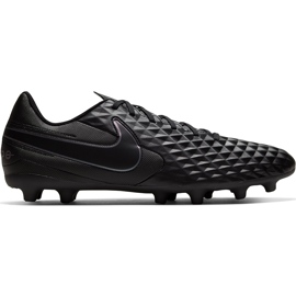 Nike Tiempo Legend 8 Club FG / MG AT6107 010 scarpe da calcio nero nero