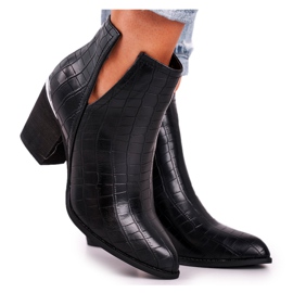 FB1 Stivali Donna Con Tacco Nero Ruben