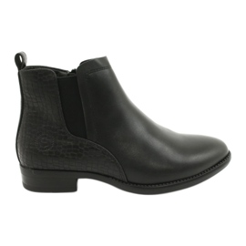 Stivaletti Chelsea Stivali neri Sergio Leone BT558 nero