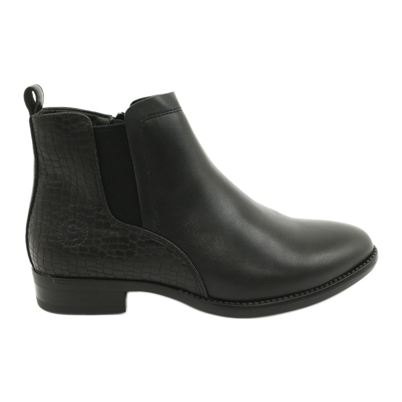 Stivaletti Chelsea Stivali neri Sergio Leone BT558 nero