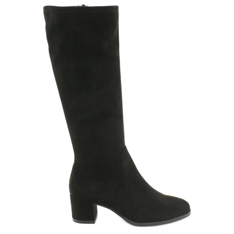 Stivali da donna in camoscio lycra Sergio Leone KZ205 nero