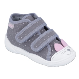 Scarpe per bambini Befado 212P059 rosa grigio