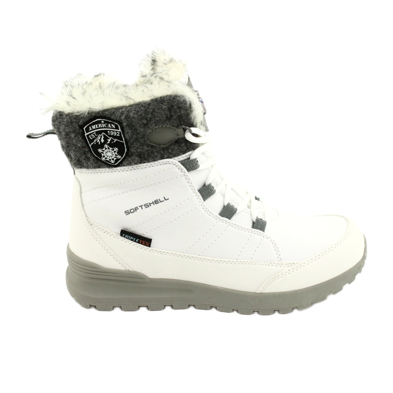 Doposci softshell con membrana American Club SN26/20 bianco bianca grigio