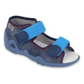 Scarpe da bambino Befado gialle 350P015 blu navy blu