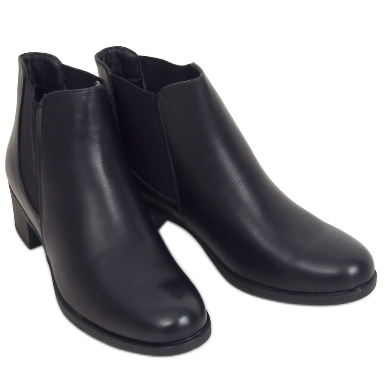 Stivaletti Chelsea neri da donna 8B875 Black nero