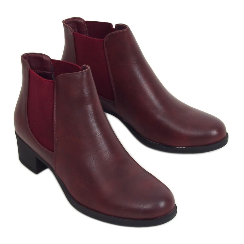 Maroon 8B875 Stivali da vino per donna rosso