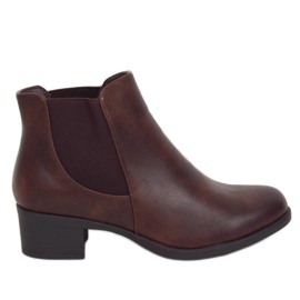 Stivaletti Chelsea marroni da donna 8B875 Brown marrone