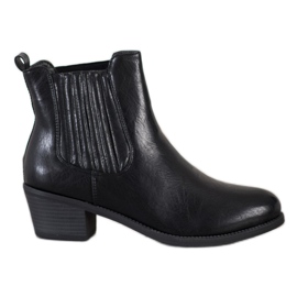 Ideal Shoes Stivali Classic Slip-On nero