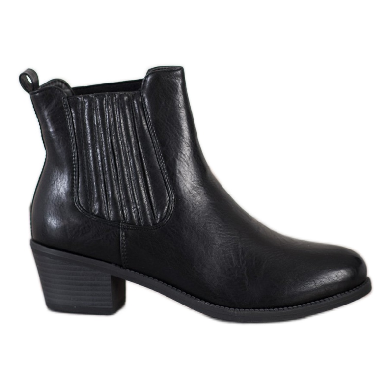 Ideal Shoes Stivali Classic Slip-On nero