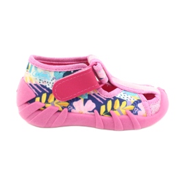 Scarpe per bambini Befado 190P097 blu rosa argento giallo