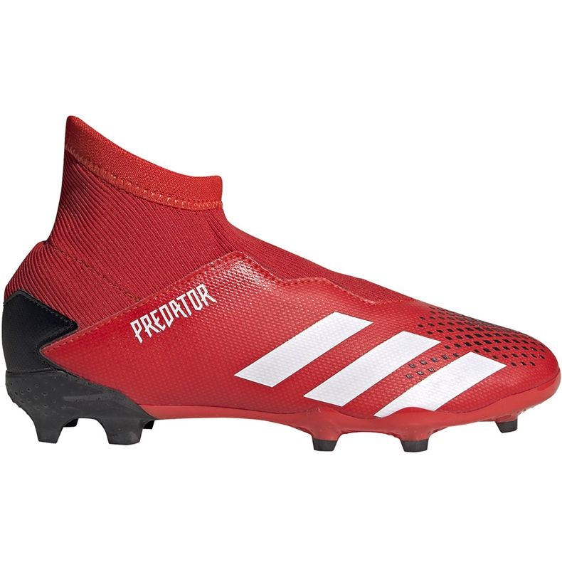 Scarpe da calcio Adidas Predator 20.3 Ll Fg Jr EF1907 rosso nero rosso