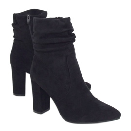 Stivali neri con tacco alto WS005 Black nero