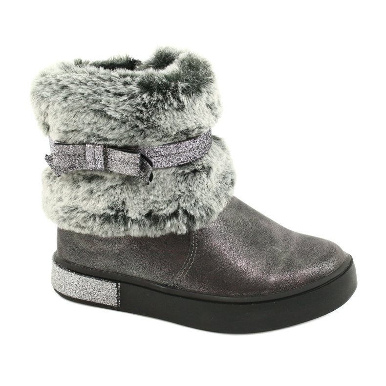 American Club Stivali con zip americani GC26 / 20 peltro d'argento grigio