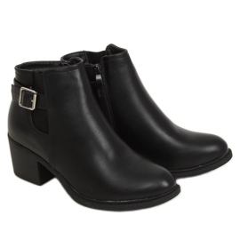 Stivali neri con tacco basso J101 Black nero
