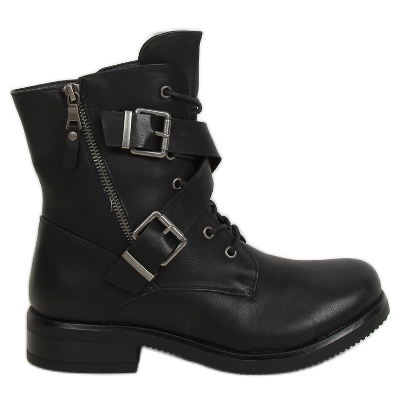 Stivali militari neri 88041 Nero