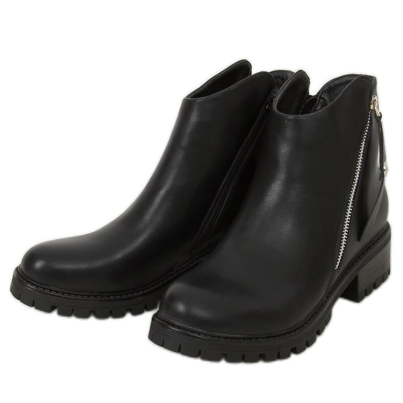 Stivali neri sulla protezione K-9996-2 Black nero