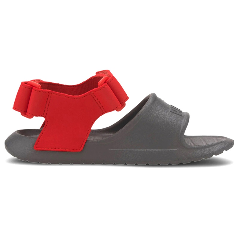 Sandali per bambini Puma Divecat v2 Injex Ps grigio-rosso 369546 05