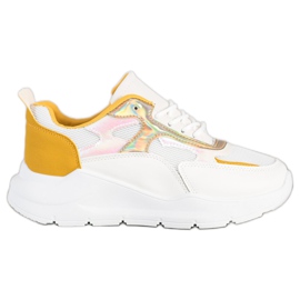 SHELOVET Scarpe da ginnastica alla moda bianco