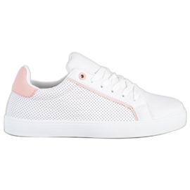 SHELOVET Scarpe sportive comode bianco