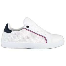 SHELOVET Scarpe sportive comode bianco