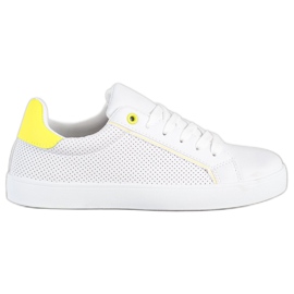 SHELOVET Scarpe sportive comode bianco