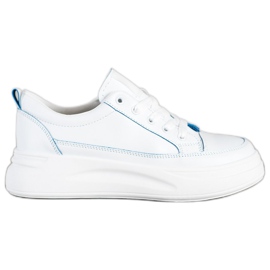SHELOVET Scarpe sportive sulla piattaforma bianco
