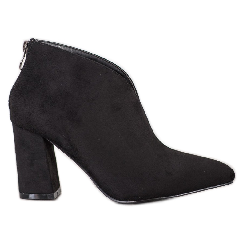Goodin Stivali con tacco alto in camoscio nero